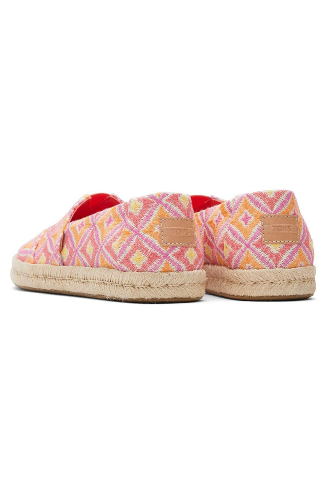 Toms Alpargata Rope 2.0 10020707 Shell Pink Geometric Espadrille - Shirley Allum Boutique