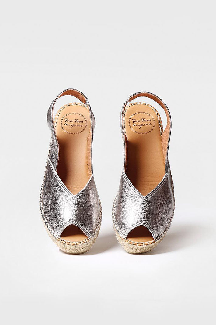 Toni Pons Bernia-P Steel Wedge Heel Espardrille Sandal - Shirley Allum Boutique