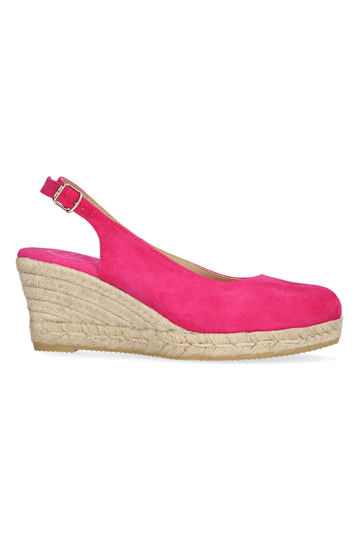 Toni Pons Bremen-5A Fuchsia Slingback Wedge Heel Espadrille Sandal - Shirley Allum Boutique