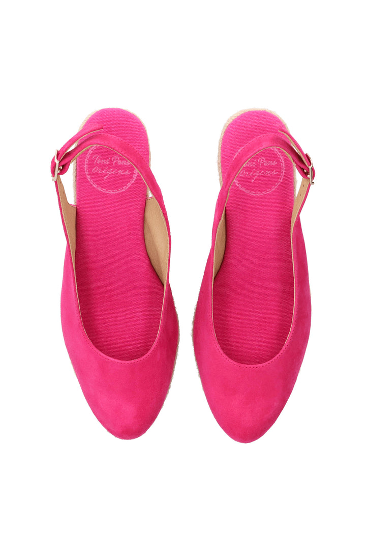 Toni Pons Bremen-5A Fuchsia Slingback Wedge Heel Espadrille Sandal - Shirley Allum Boutique