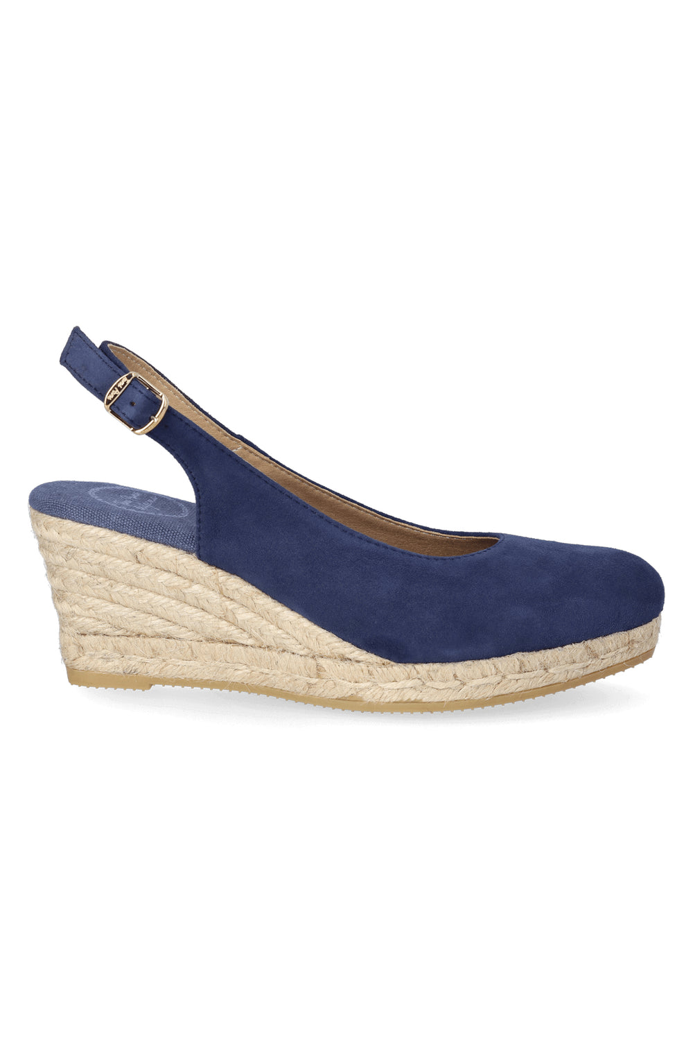 Toni Pons Bremen-5A Navy Slingback Wedge Heel Espadrille Sandal - Shirley Allum Boutique