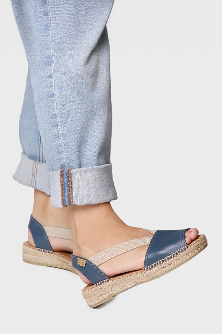 Toni Pons Etna Ocean Blue Espadrille Sandal - Shirley Allum Boutique