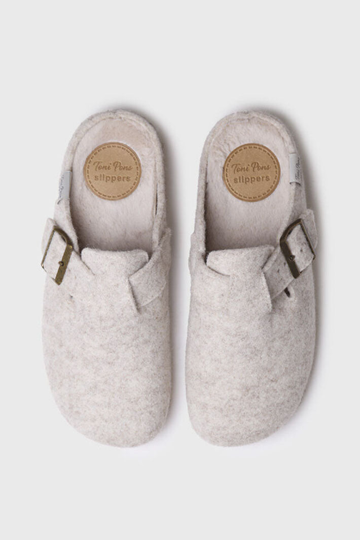 Toni Pons Mima-FP Slipper Ecru - Shirley Allum Boutque