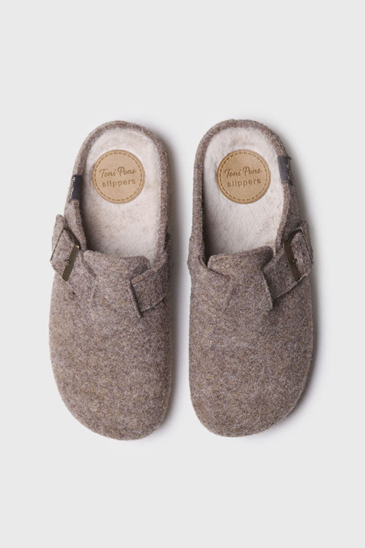 Toni Pons Mima-FP Slipper Taupe - Shirley Allum Boutique