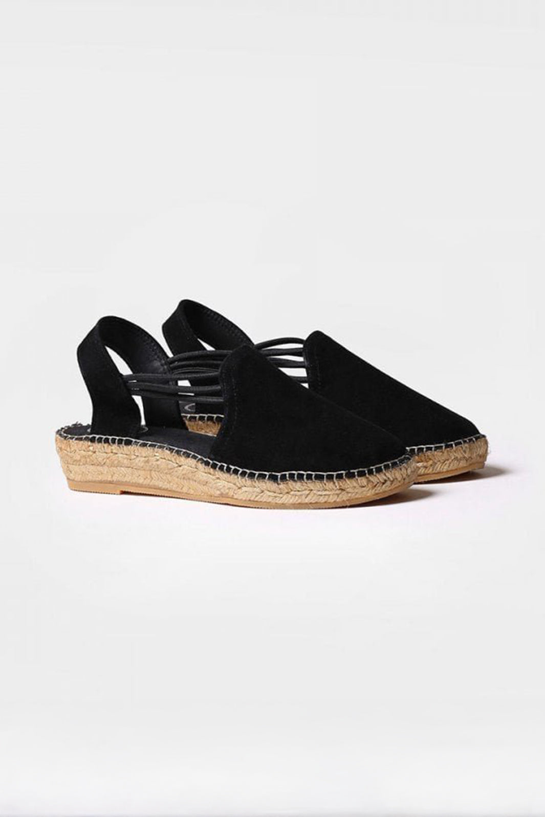Toni Pons Nuria Espadrille Sandal Black Suede - Shirley Allum Boutique