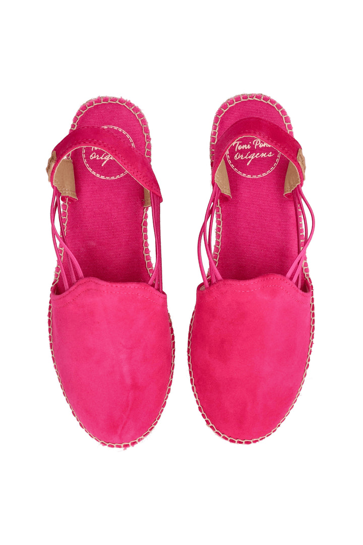 Toni Pons Nuria Espadrille Sandal Fuchsia Pink Suede - Shirley Allum Boutique