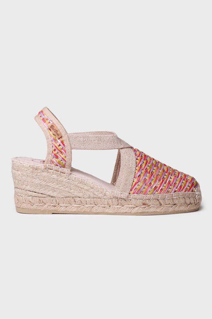 Toni Pons Terra-CS Multicolour Wedged Heel Espadrille Sandal - Shirley Allum Boutique
