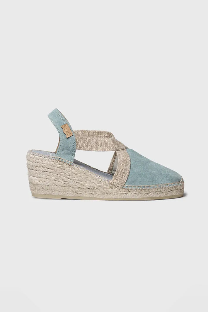 Toni Pons Tona Espadrille Aqua Blue Wedge Heel Sandal