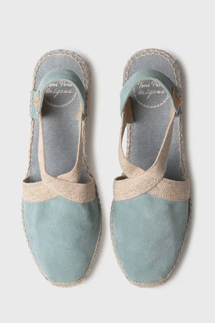 Toni Pons Tona Espadrille Aqua Blue Wedge Heel Sandal