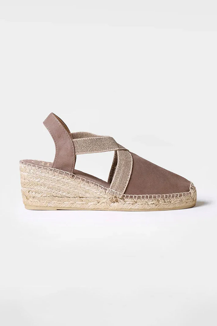 Toni Pons Tona Espadrille Taupe Wedge Heel Sandal