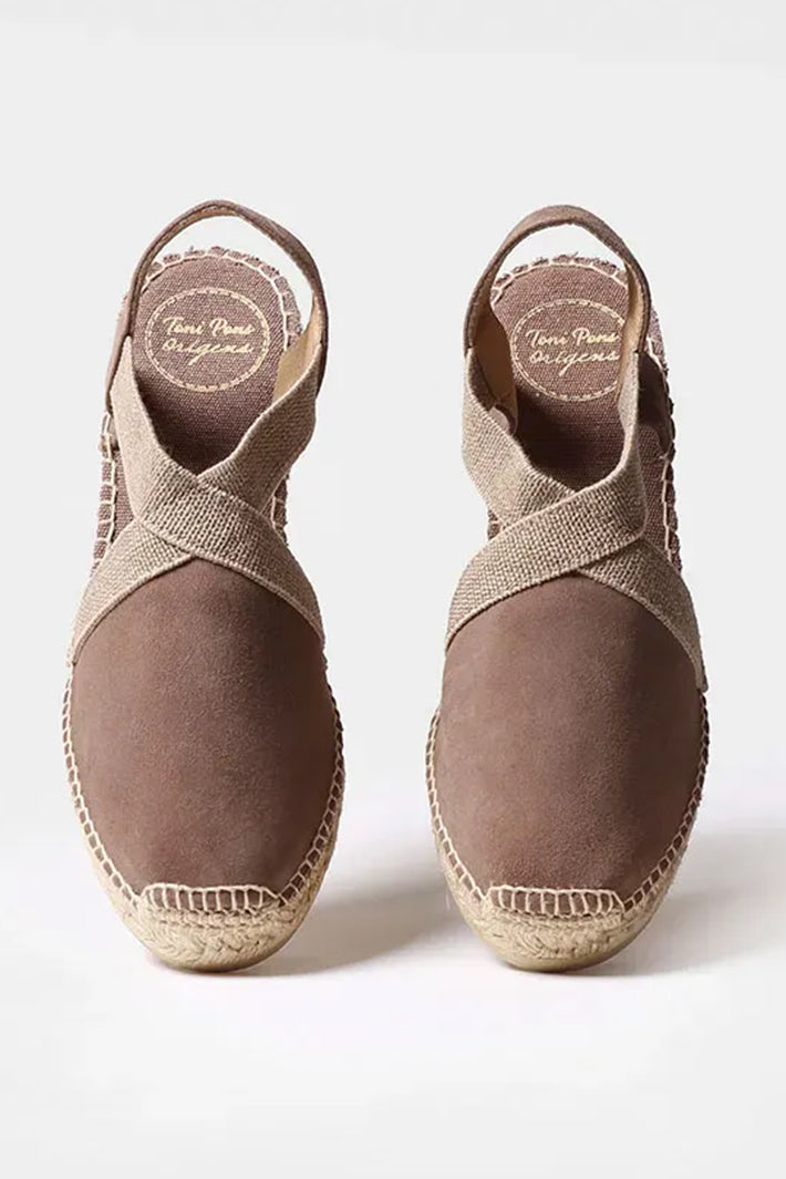 Toni Pons Tona Espadrille Taupe Wedge Heel Sandal