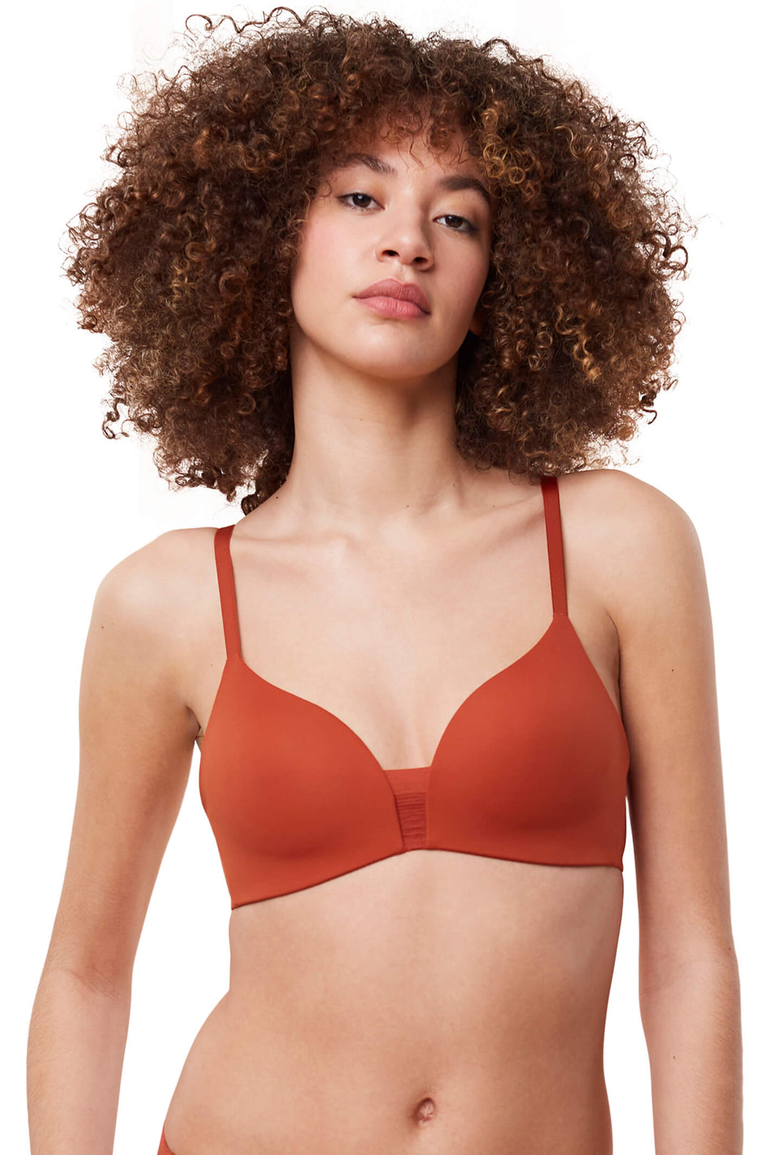 Triumph 10213788 7009 Flex Smart Haute Orange Soft Padded Bra - Shirley Allum Boutique