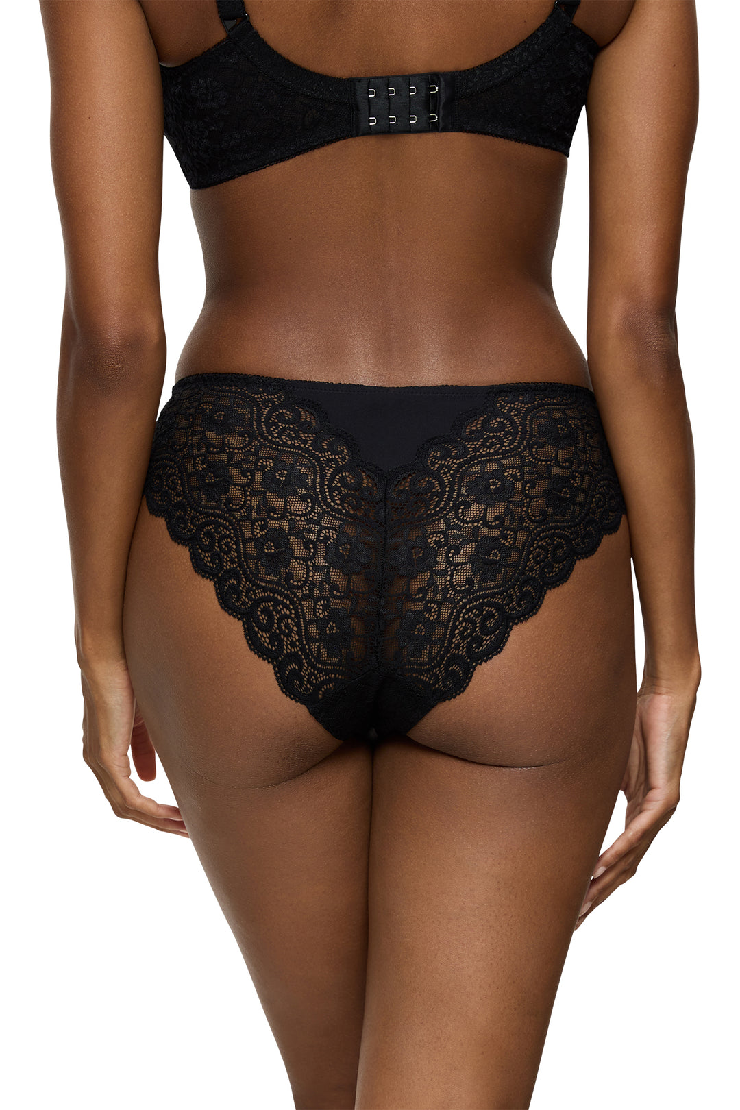 Triumph 10219109 0004 Black Amourette Highleg Tai Briefs