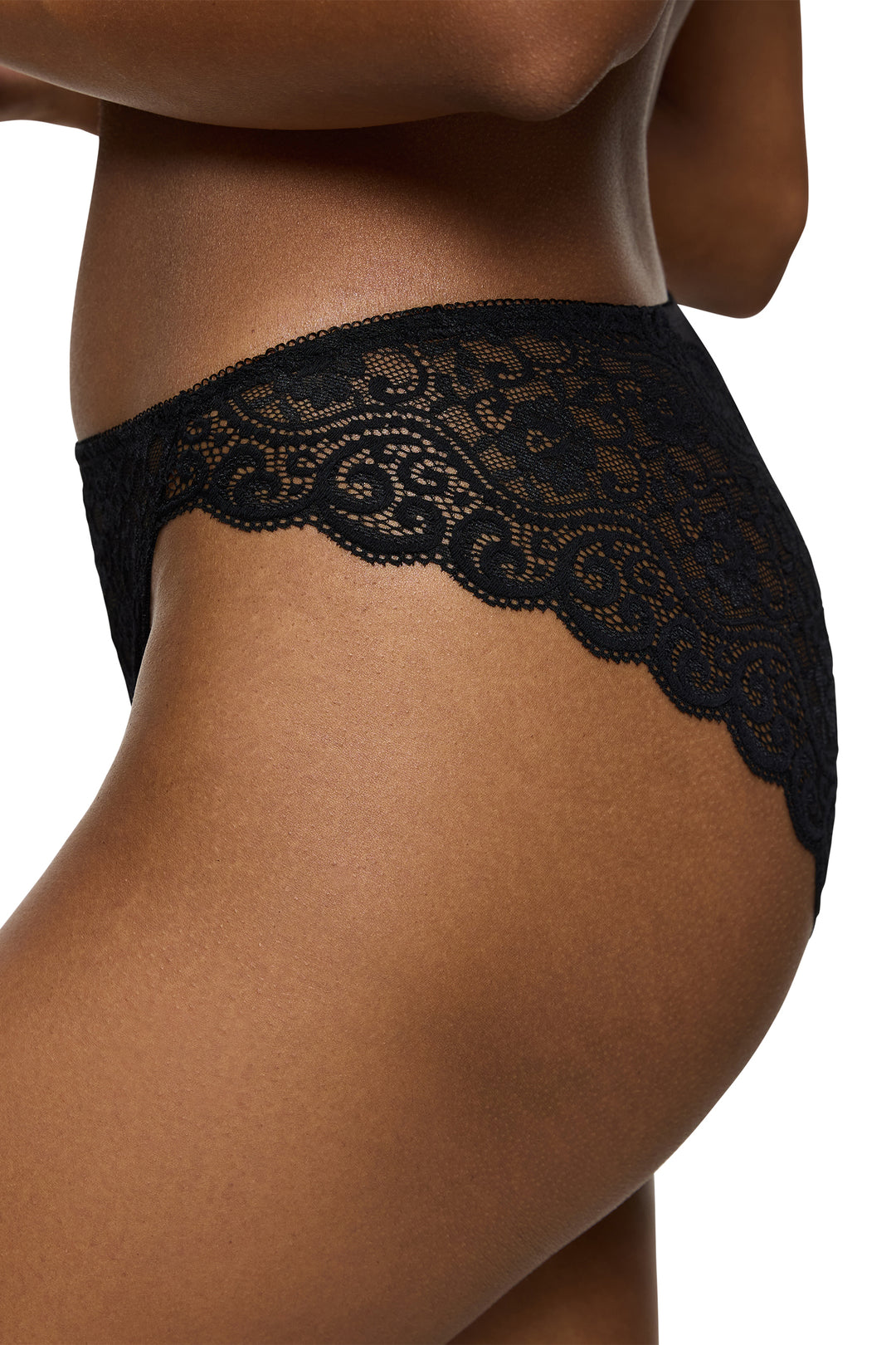 Triumph 10219109 0004 Black Amourette Highleg Tai Briefs