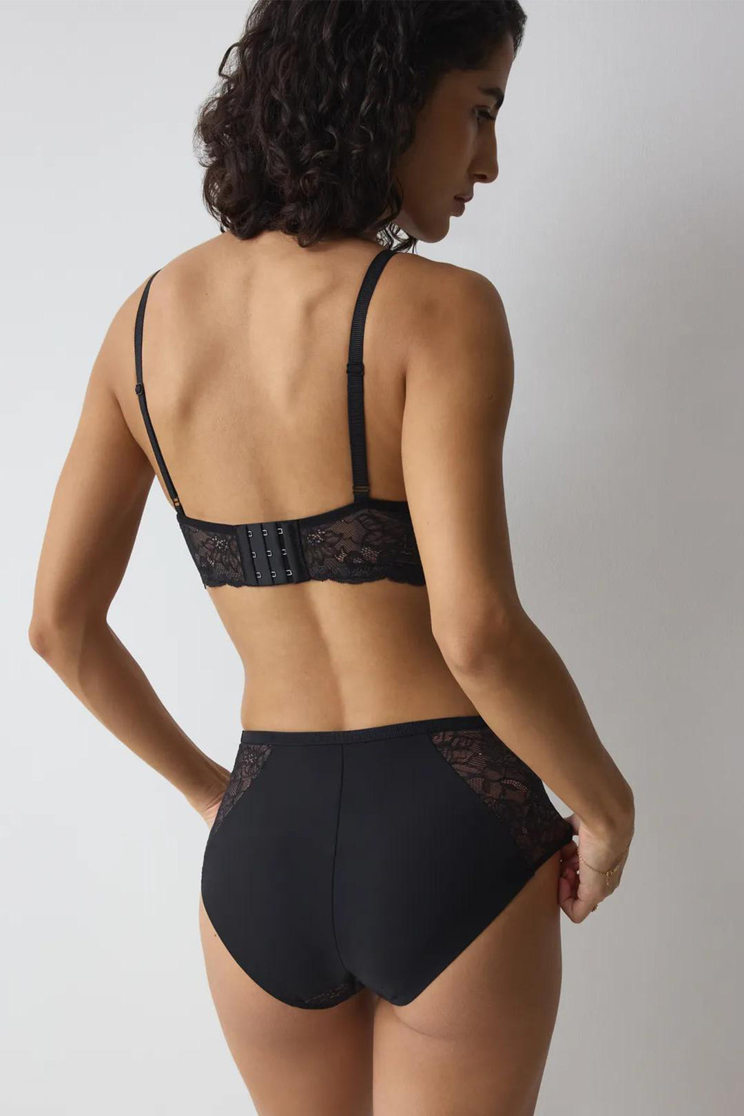 Triumph Amourette Charm Maxi01 black briefs at Shirley Allum