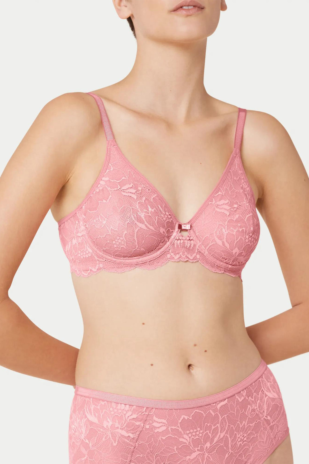 Triumph Amourette Charm T W02 pink bra at Shirley Allum