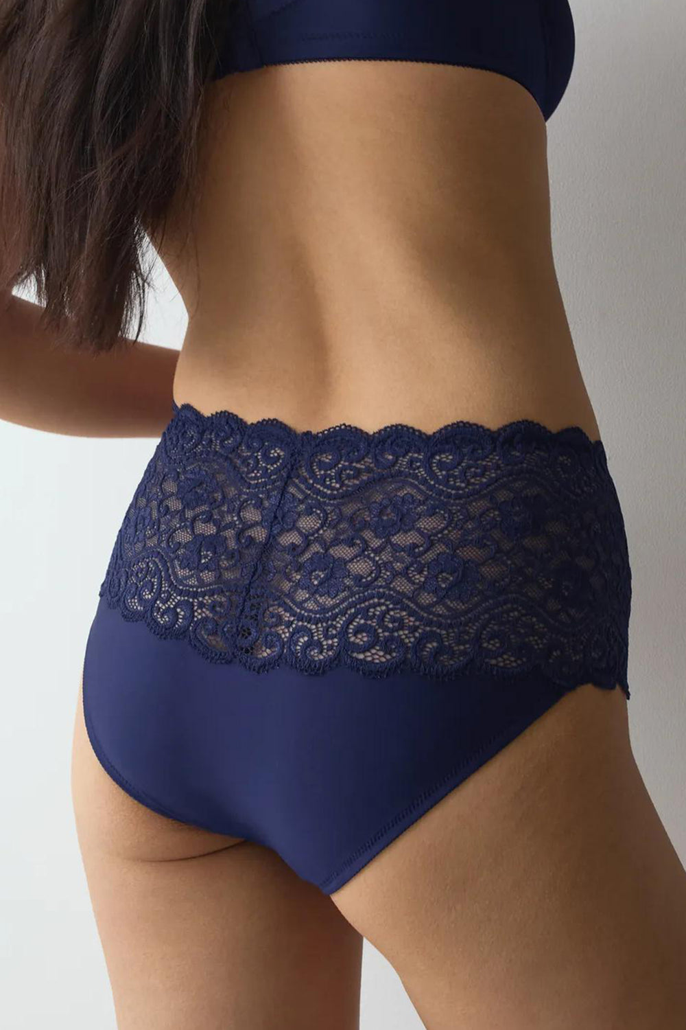Triumph Amourette Maxi navy briefs at Shirley Allum
