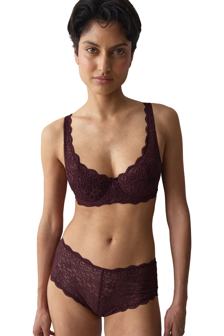 Triumph Amourette WHP Claret Red Bra, front view