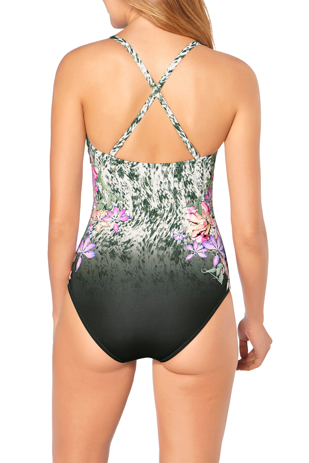 Triumph Venus Cascades green one-piece swimsuit at Shirley Allum
