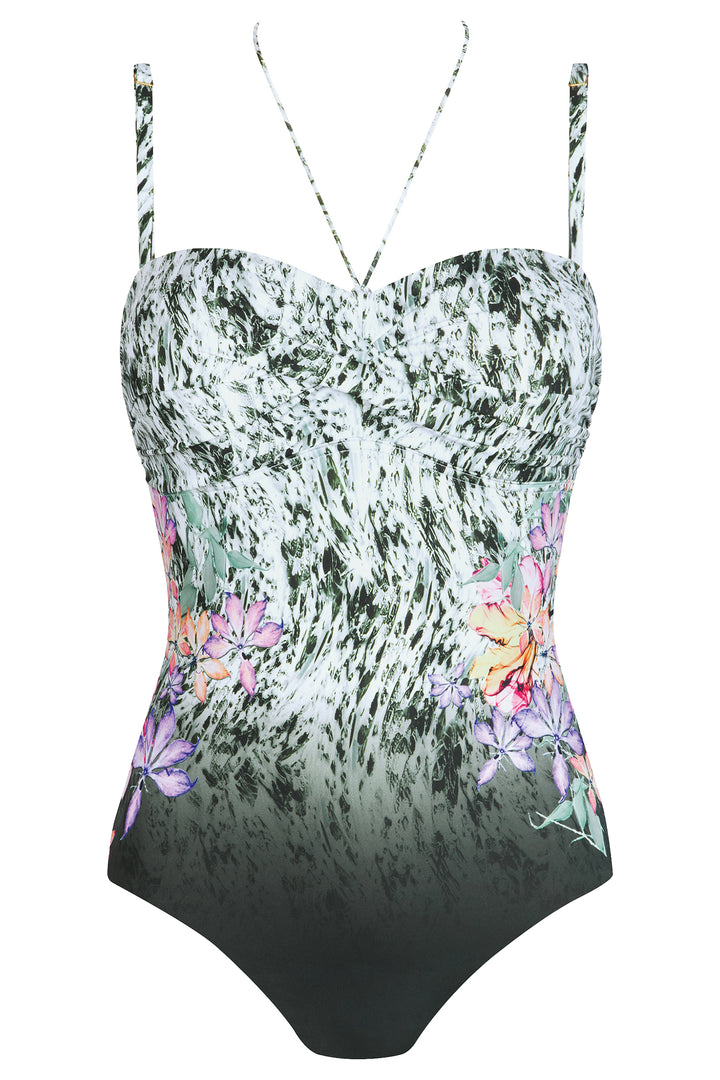 Triumph Venus Cascades green one-piece swimsuit at Shirley Allum