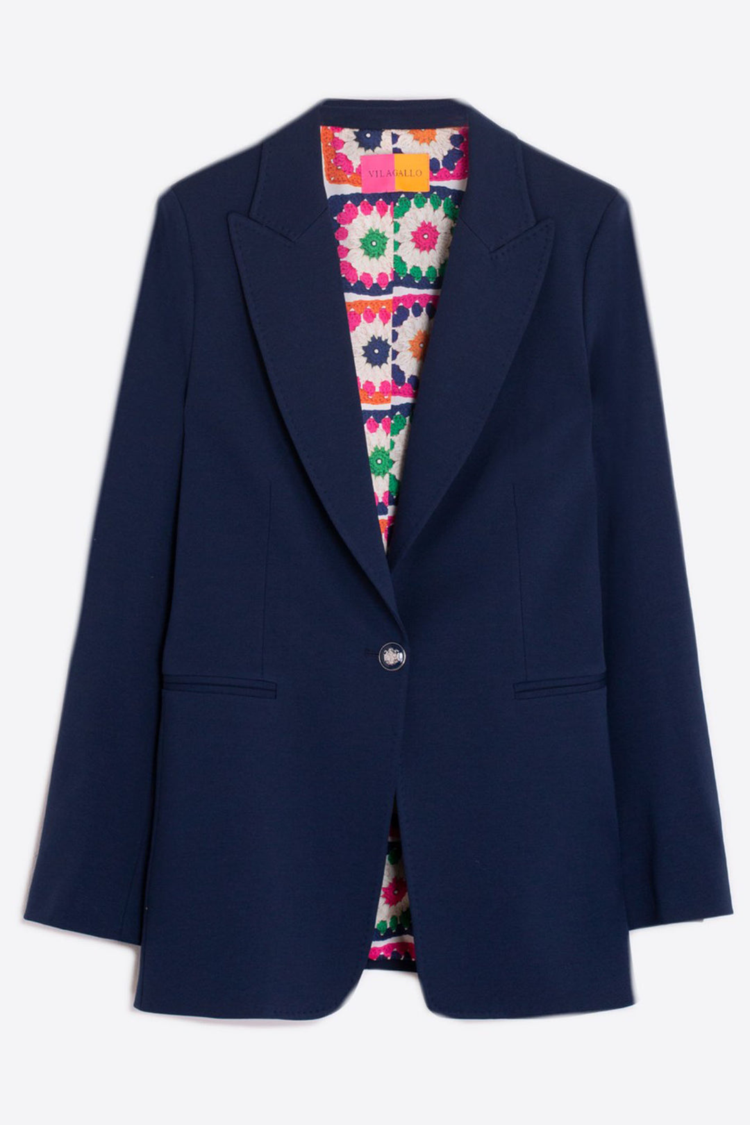 Vilagallo 30991 Navy Knit Perfect Fit Jacket - Shirley Allum Boutique