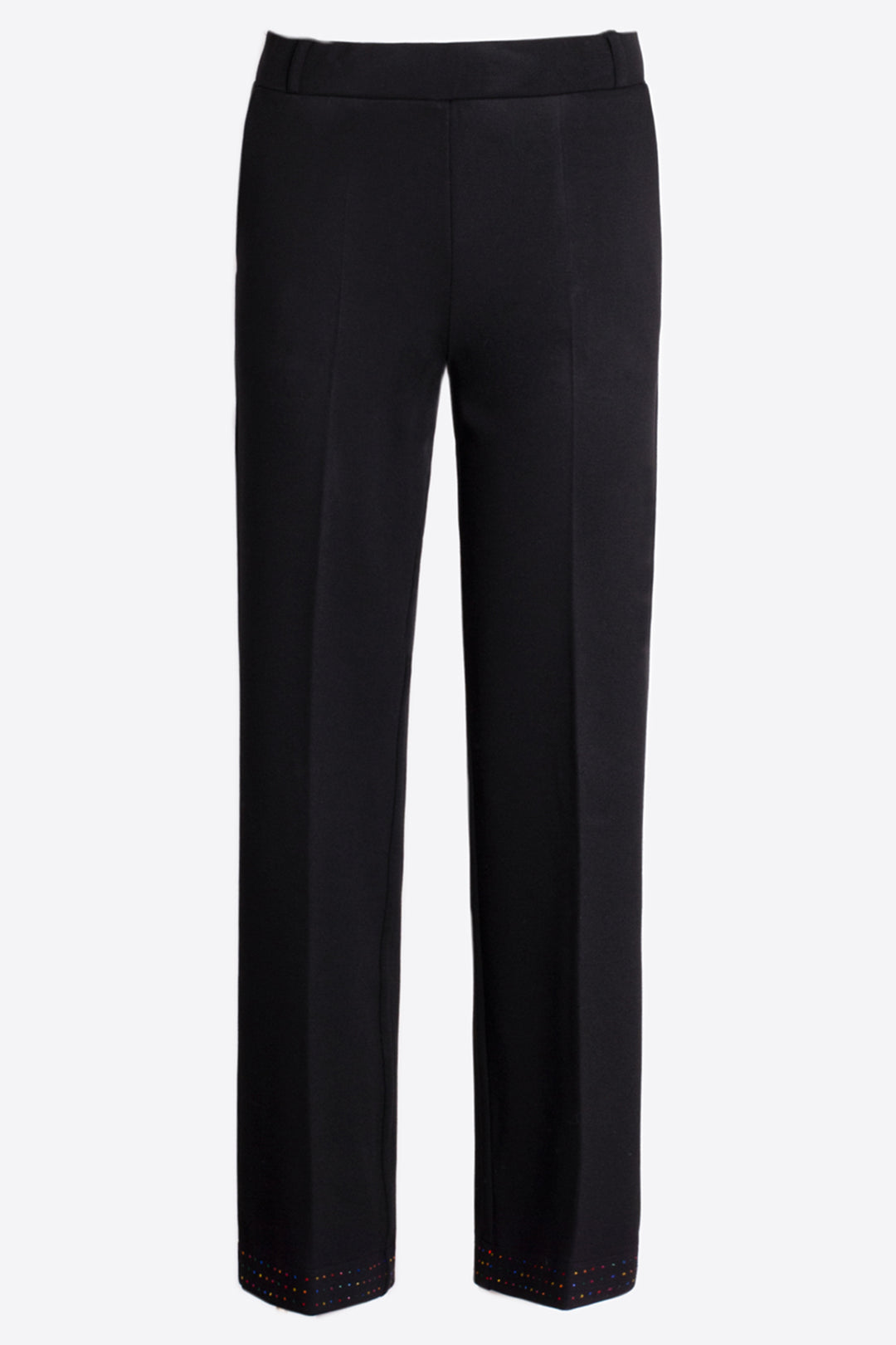 Black pants on a white background