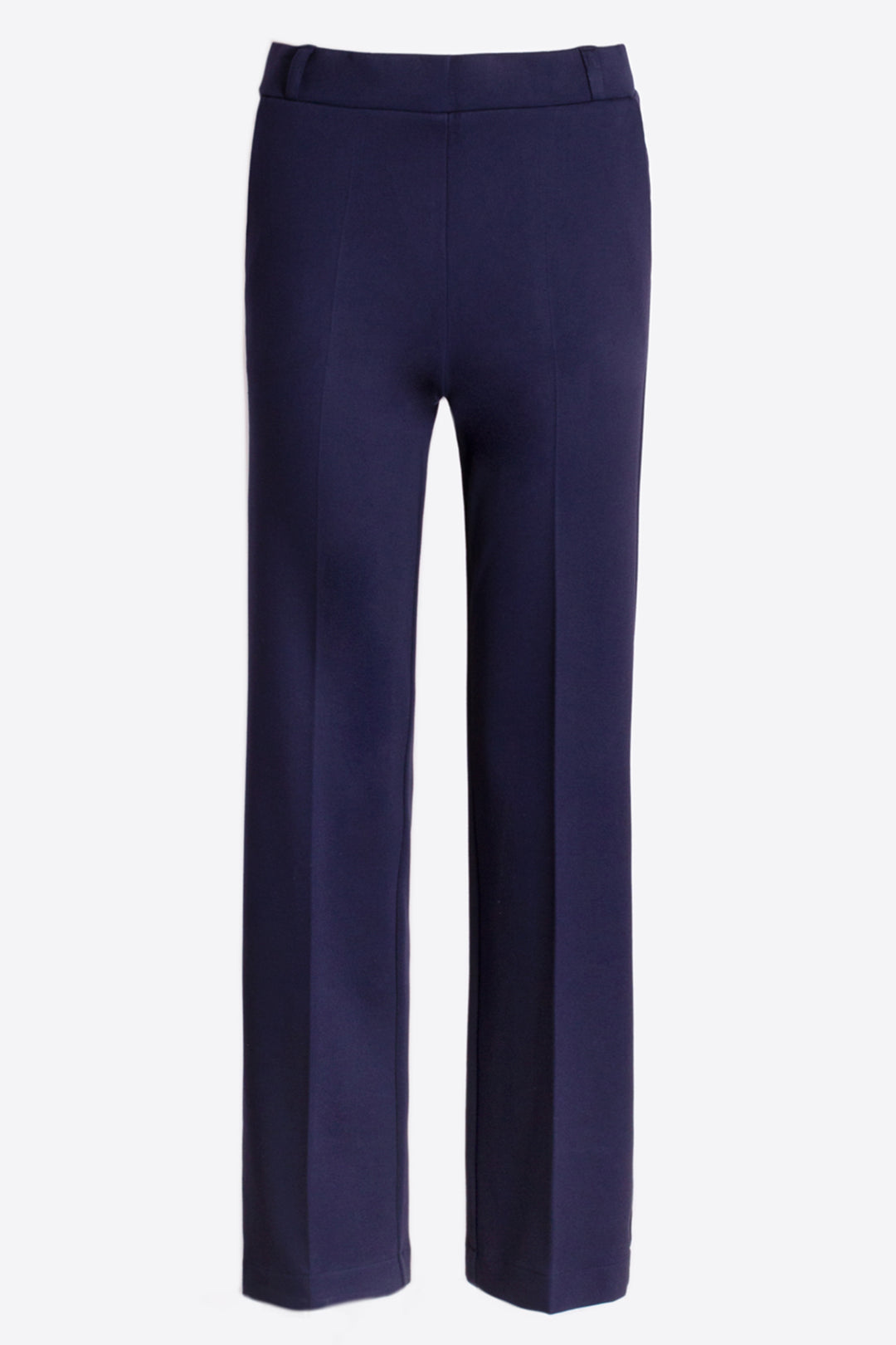 Navy blue pants on a white background