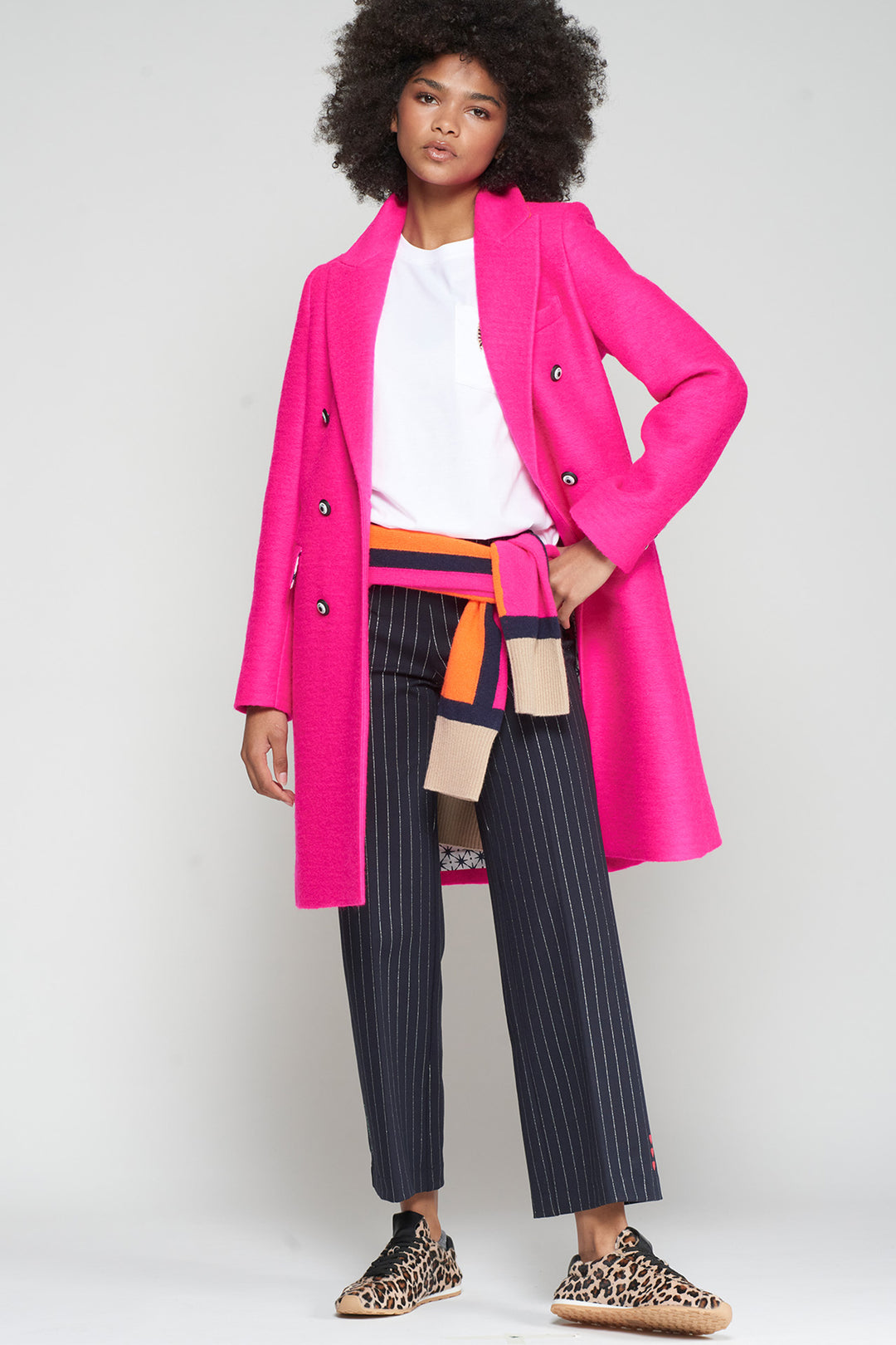 Vilagallo 32866 Rosa Florescent Pink Coat