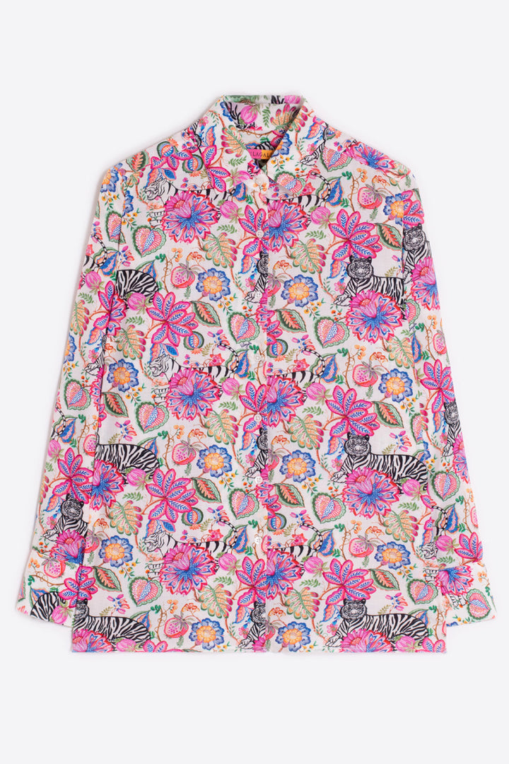 Vilagallo 32902 Pink Floral Print Shirt