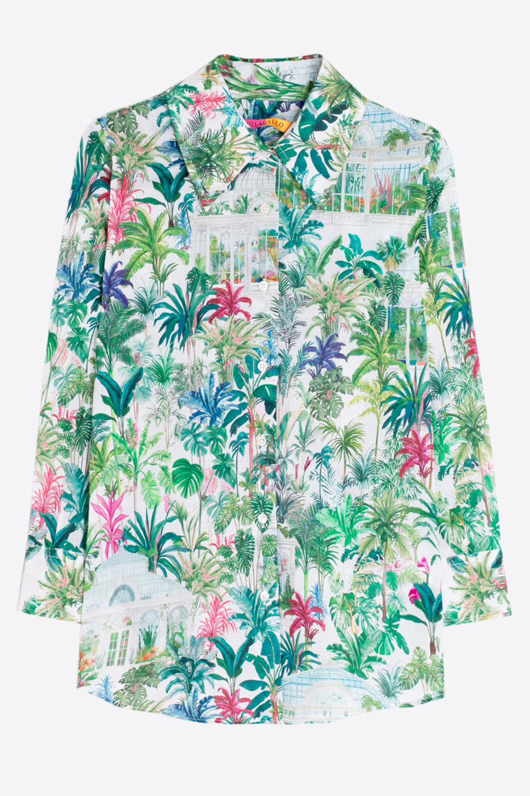 Vilagallo 33264 Green Tropical Garden Shirt
