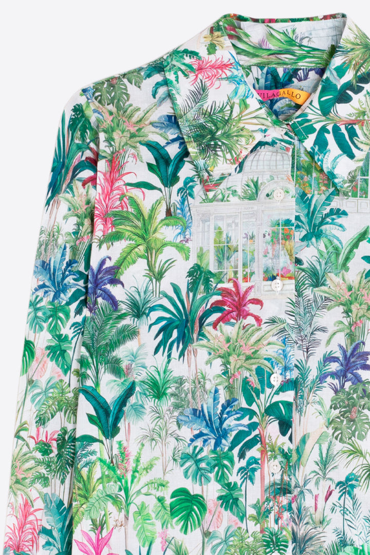 Vilagallo 33264 Green Tropical Garden Shirt