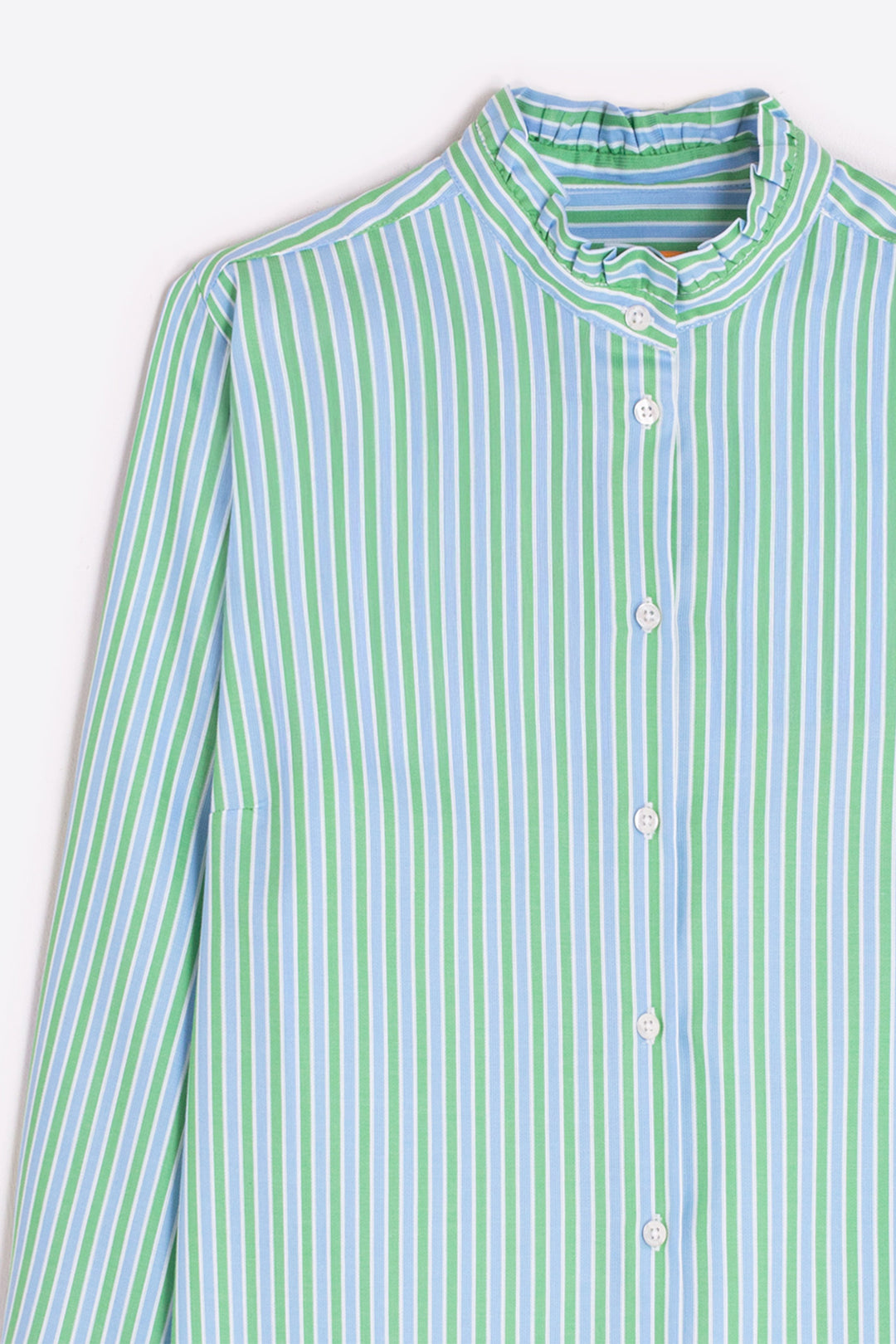 Vilagallo 33410 Green Blue Striped Shirt