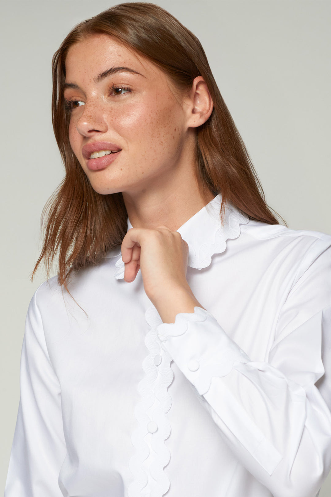 Vilagallo 33439 White Ric-Rac Shirt
