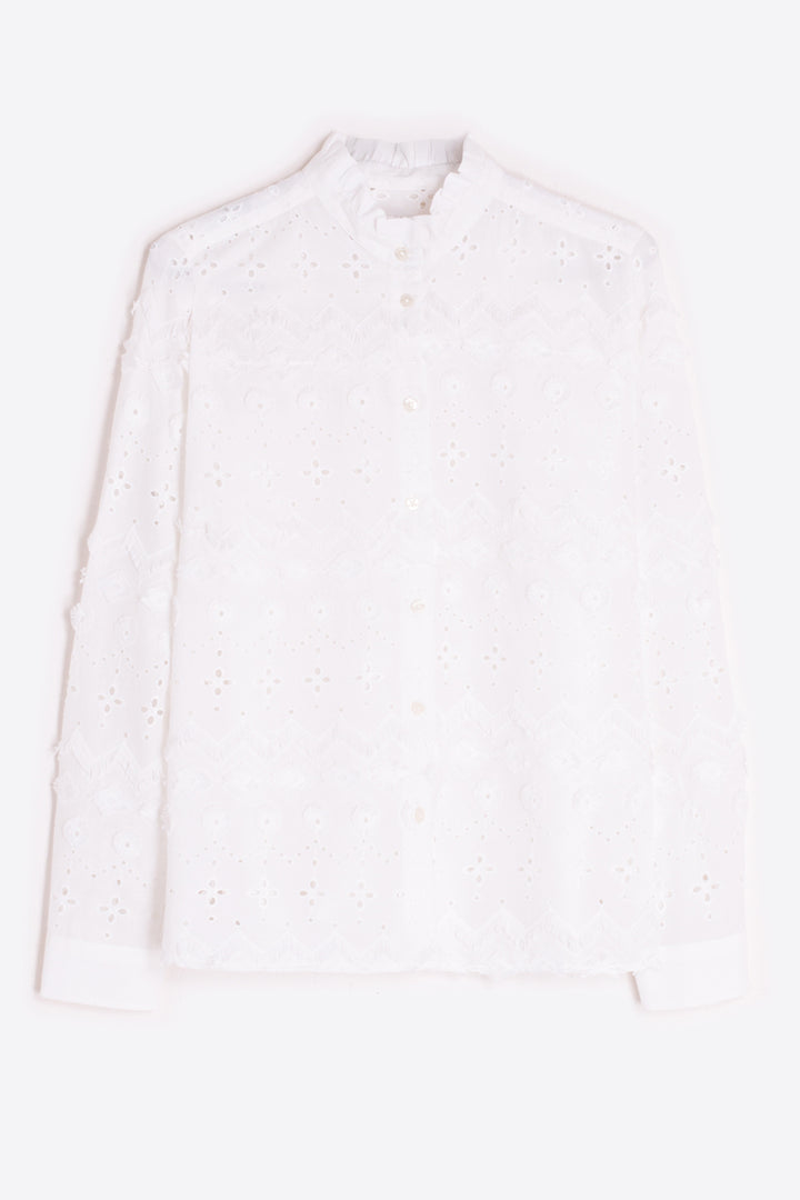 Vilagallo 33443 Bordado White Eyelet Embroidered Shirt