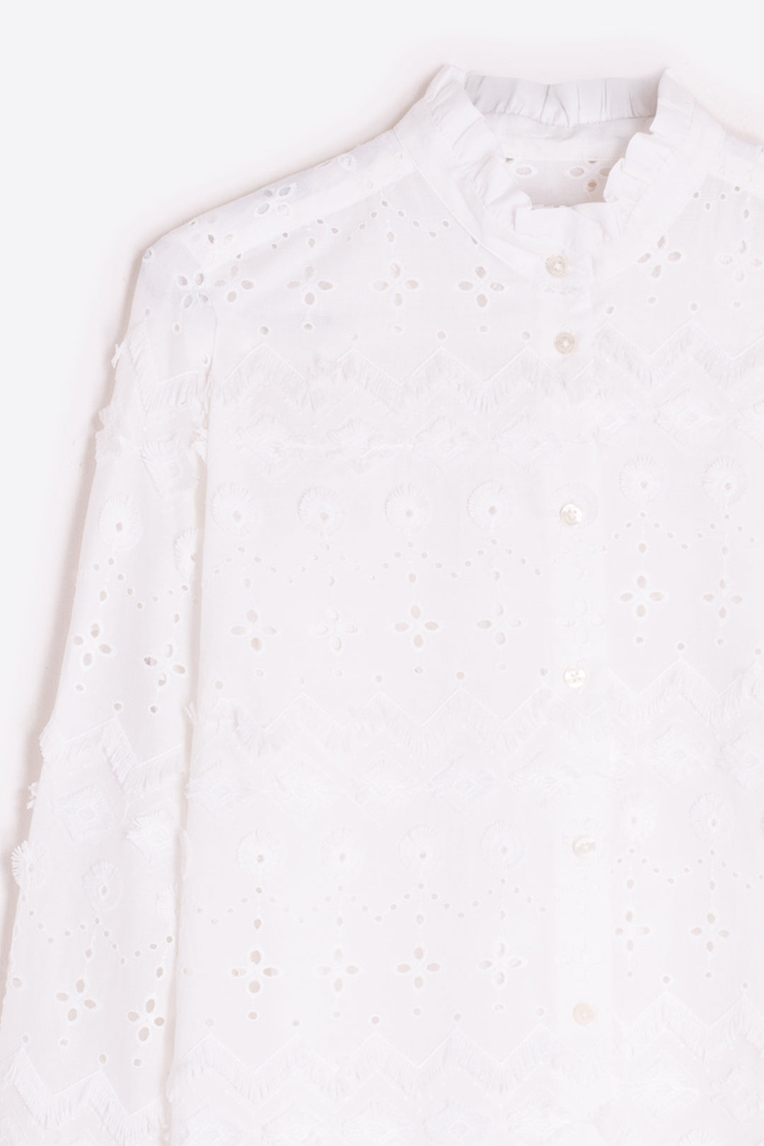 Vilagallo 33443 Bordado White Eyelet Embroidered Shirt