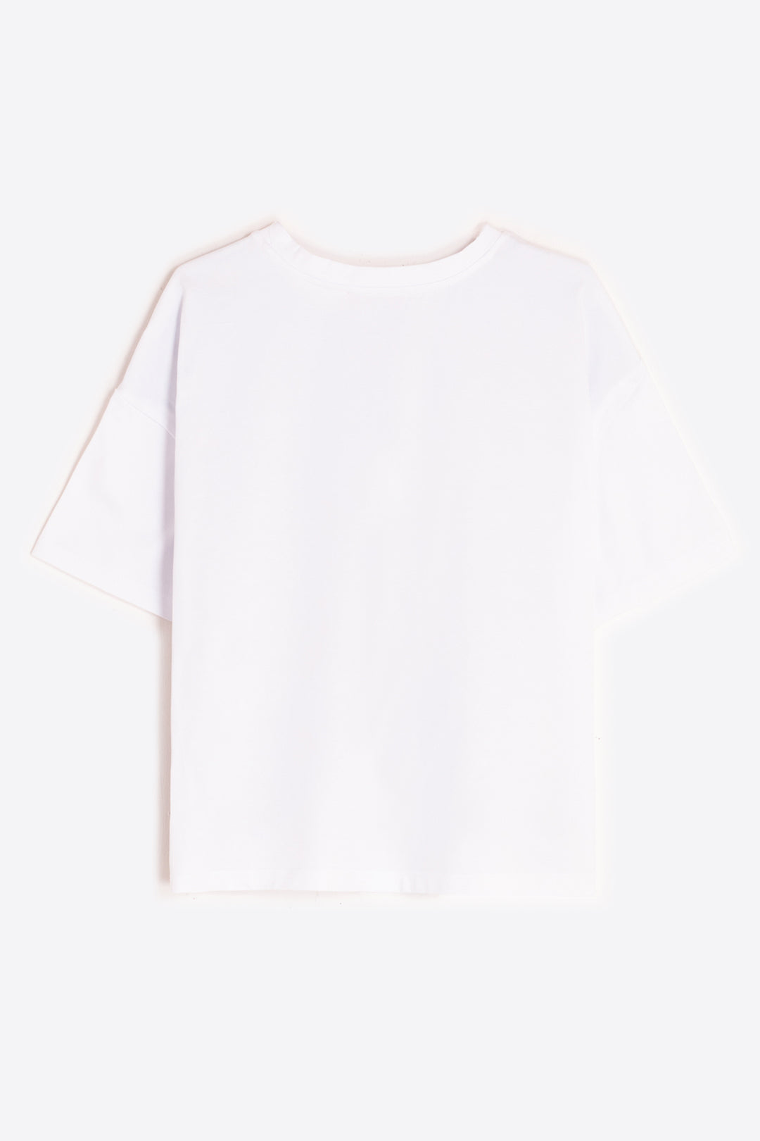 Vilagallo 33447 White Floral Bloom Side Knot T-Shirt