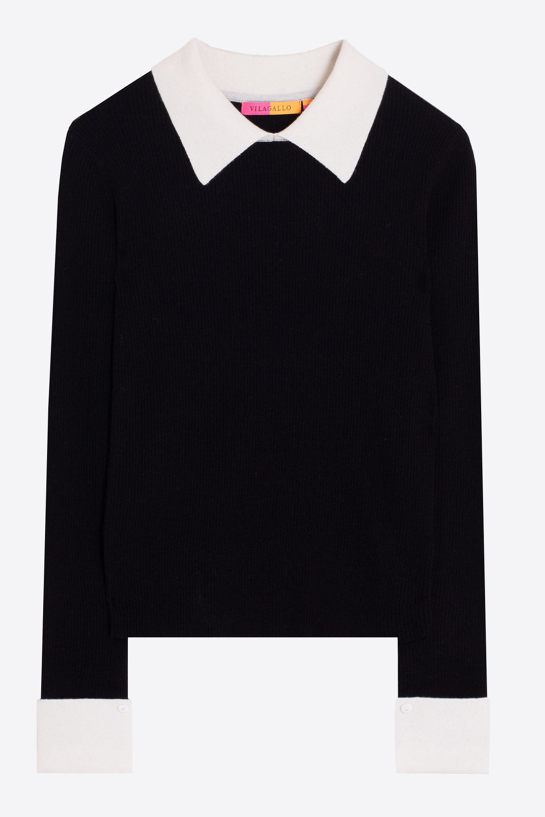 Vilagallo Black &amp; Ecru Jumper at Shirley Allum