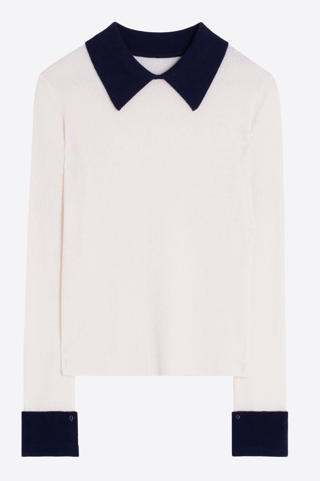 Vilagallo Ecru &amp; Navy Jumper at Shirley Allum