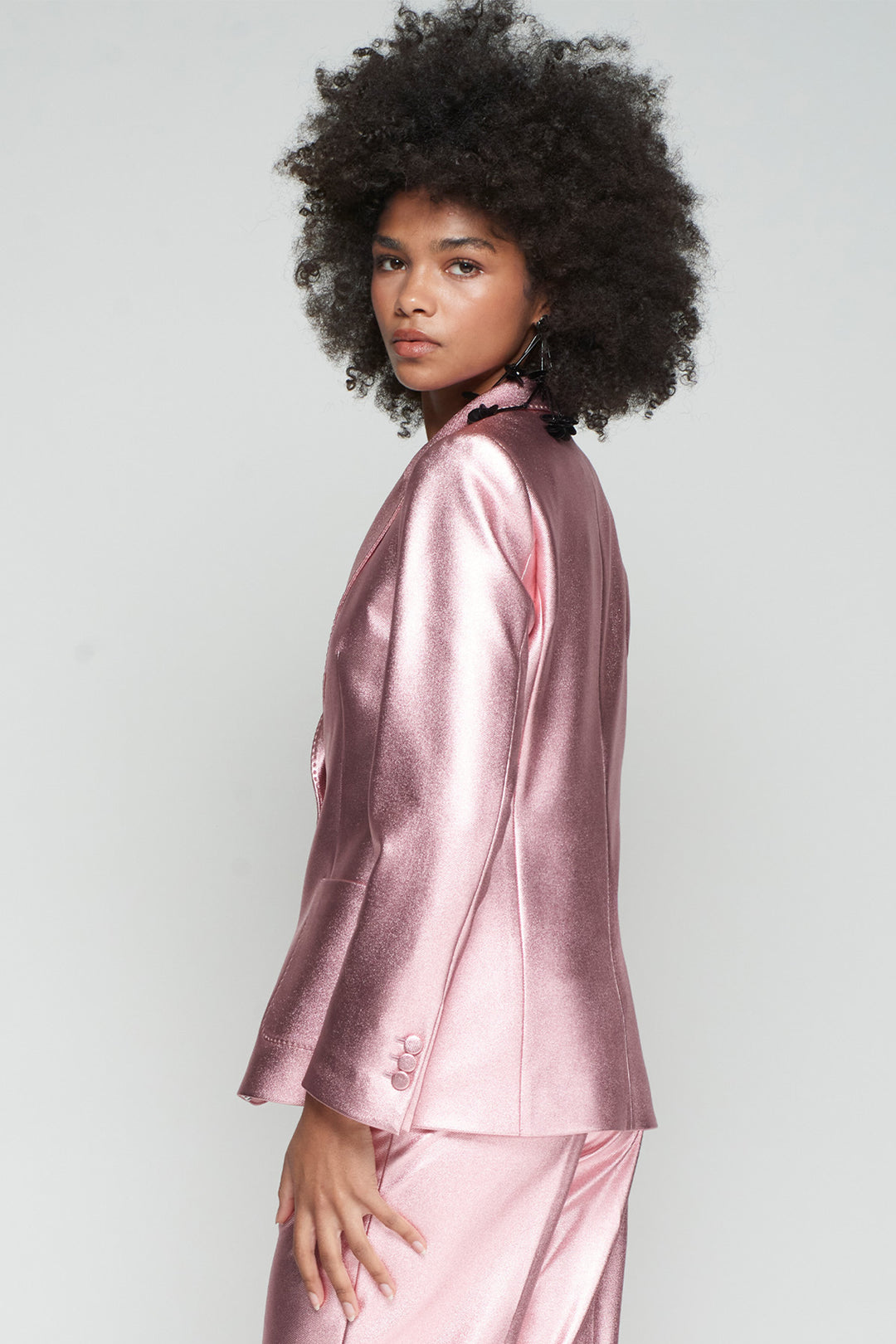 Vilagallo Hillary 32645 Pink Metallic Stretch Jacket