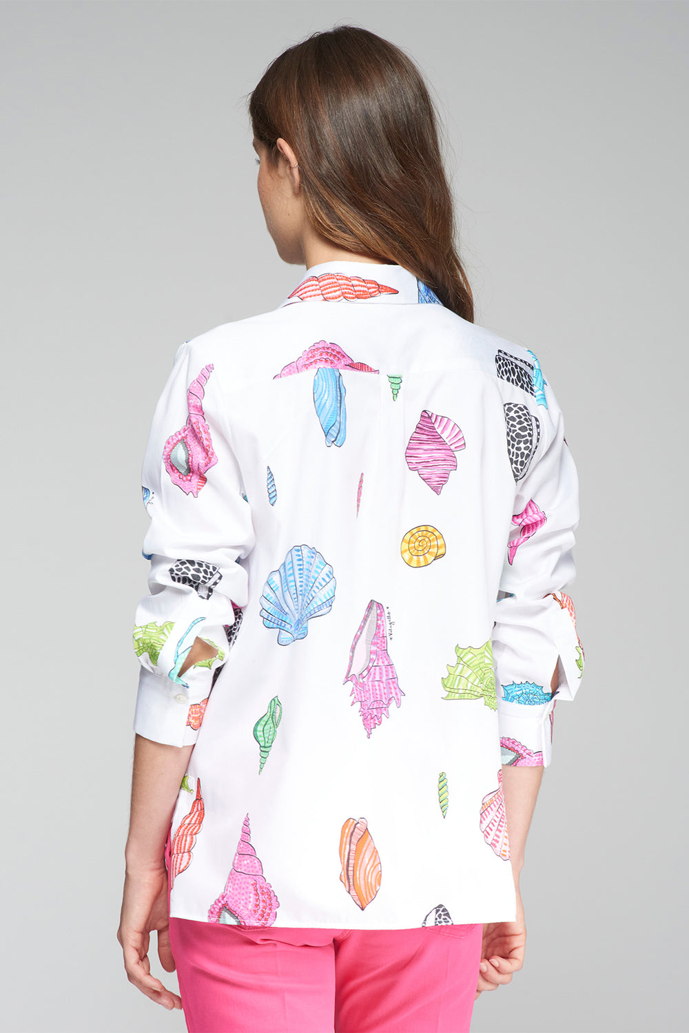 Vilagallo Isa 32280 Marine Motif Print Shirt - Shirley Allum Boutique