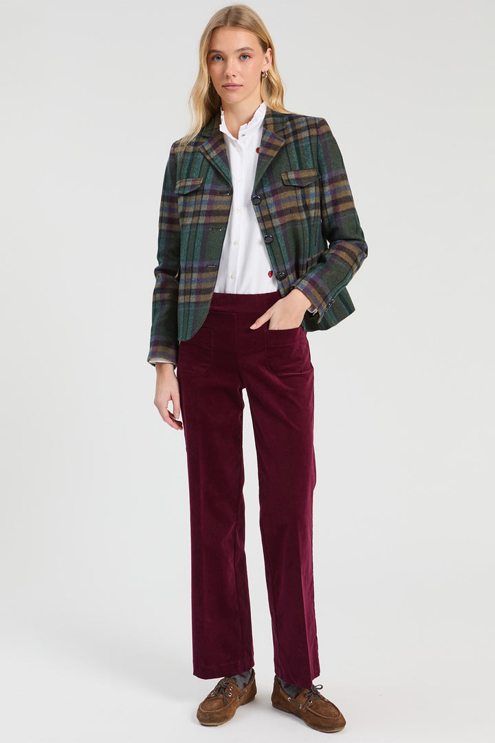 Vilagallo Italian Check Jacket at Shirley Allum