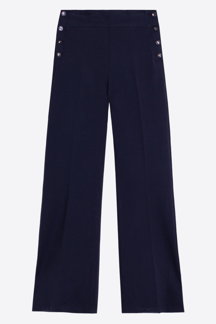 Vilagallo Navy Blue Trousers at Shirley Allum