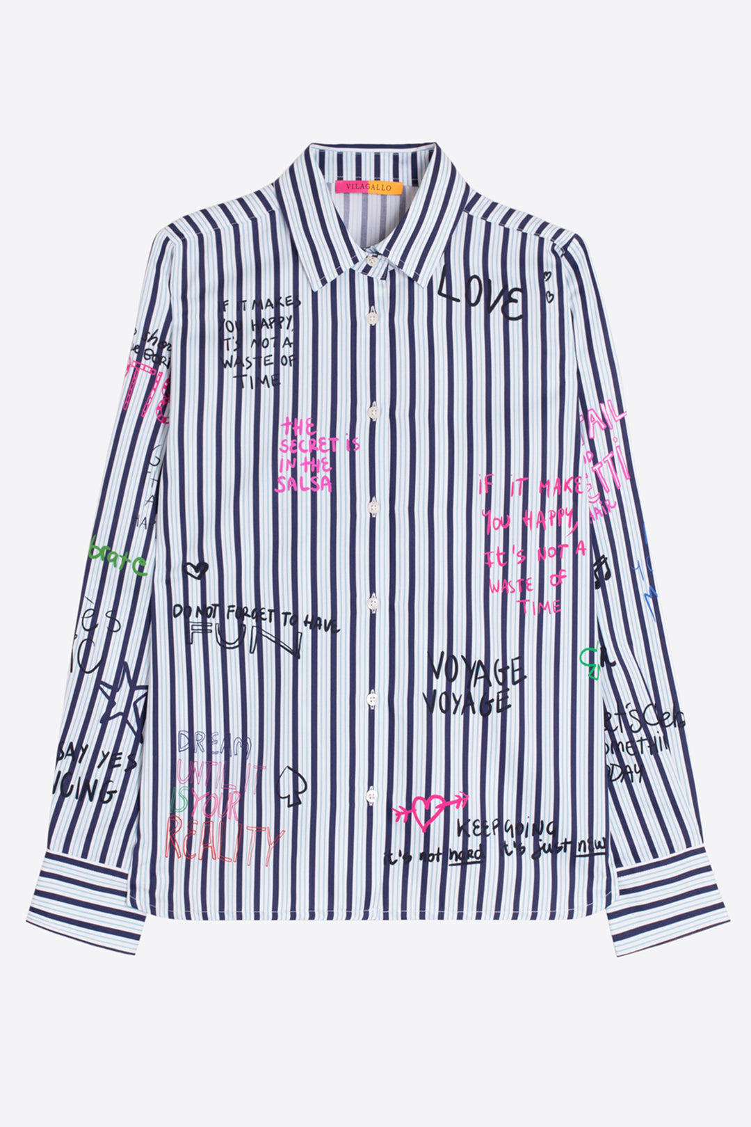 Vilagallo Noria Rayas Print Blouse at Shirley Allum