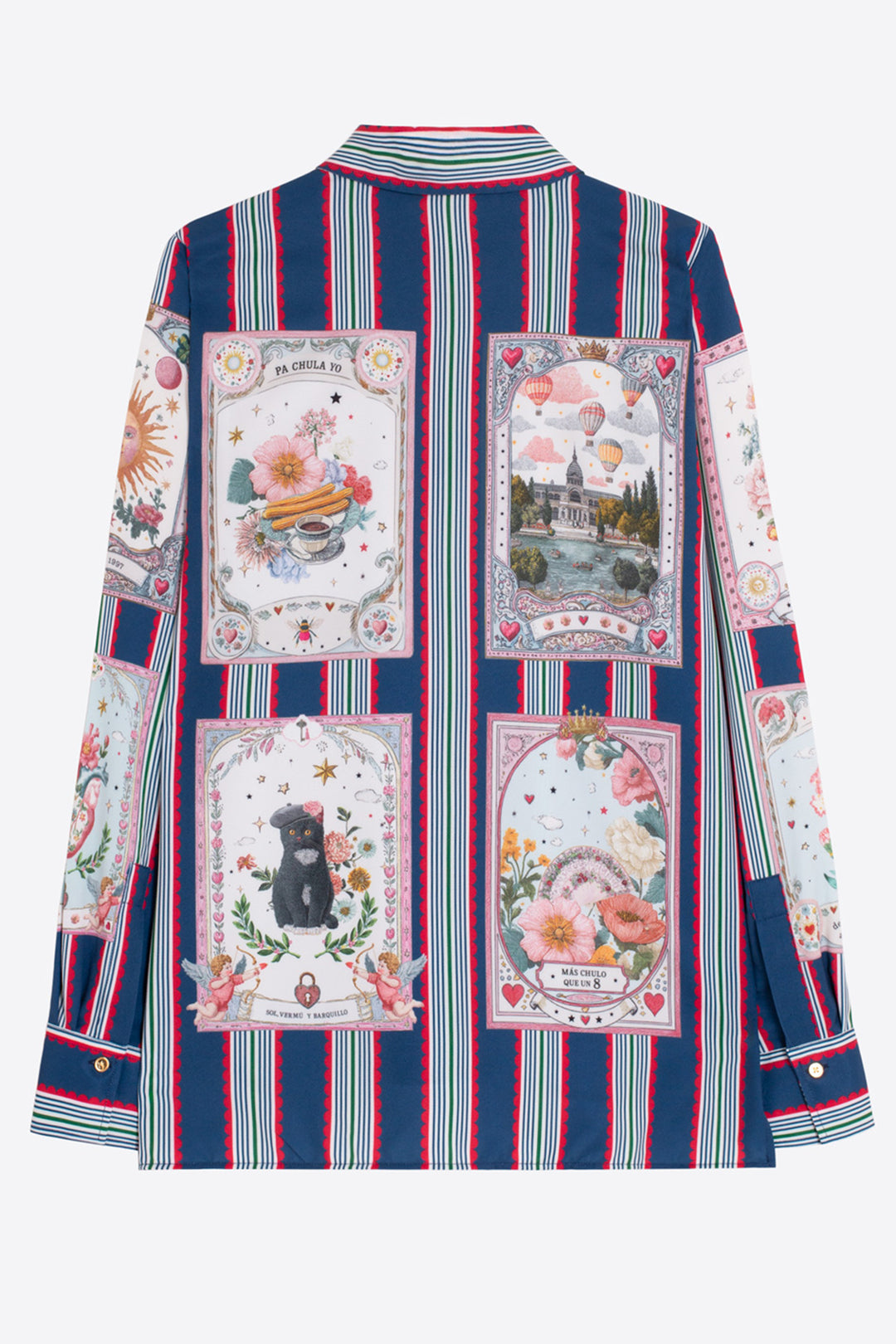 Vilagallo Rayas Madrid Print Blouse at Shirley Allum