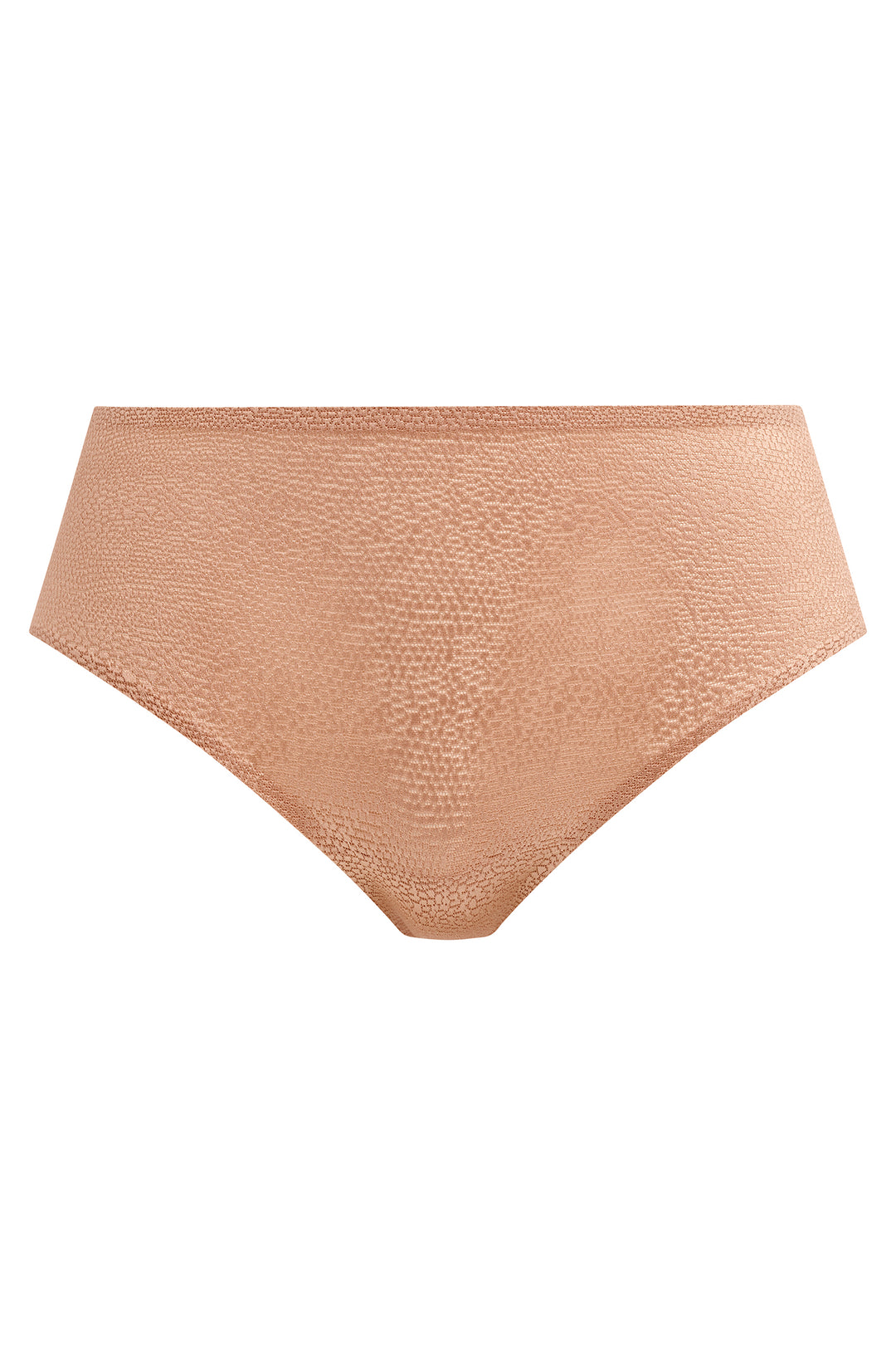 Nude-colored underwear on a white background