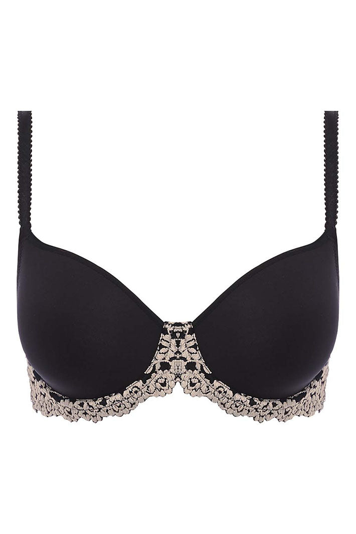 Wacoal Embrace Lace Contour Bra Naturally Black WA853191 BLK - Shirley Allum Boutique
