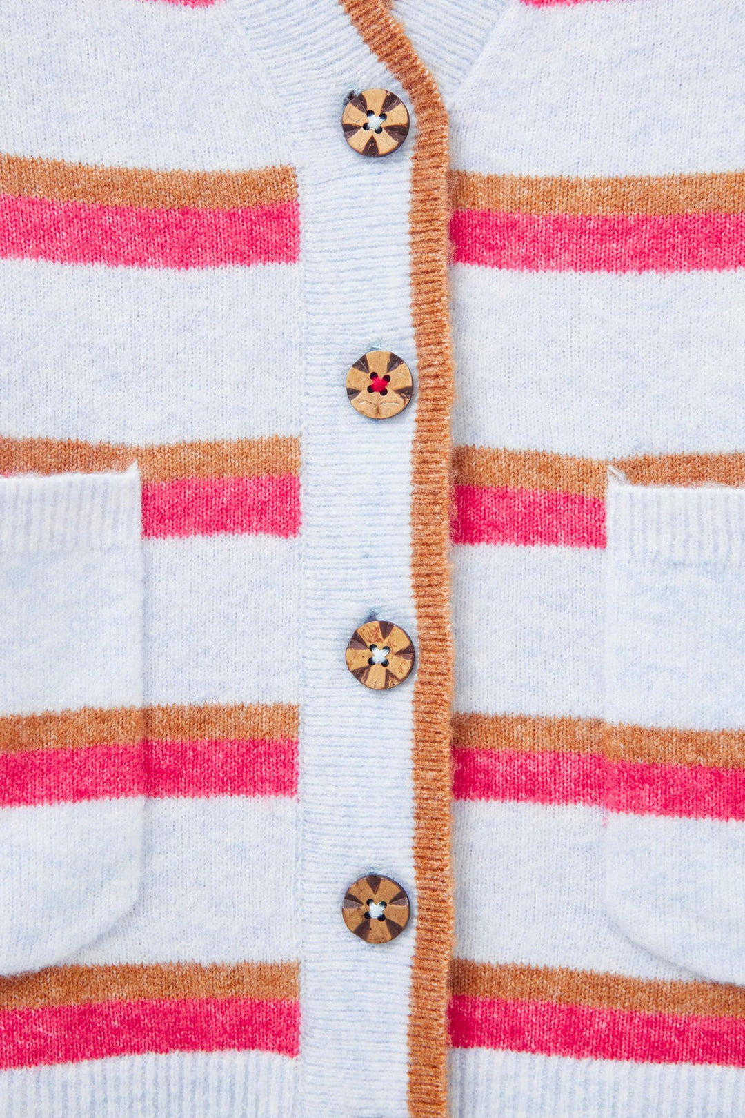 White Stuff 439270 Blue Striped Jamie Cardigan - Shirley Allum Boutique