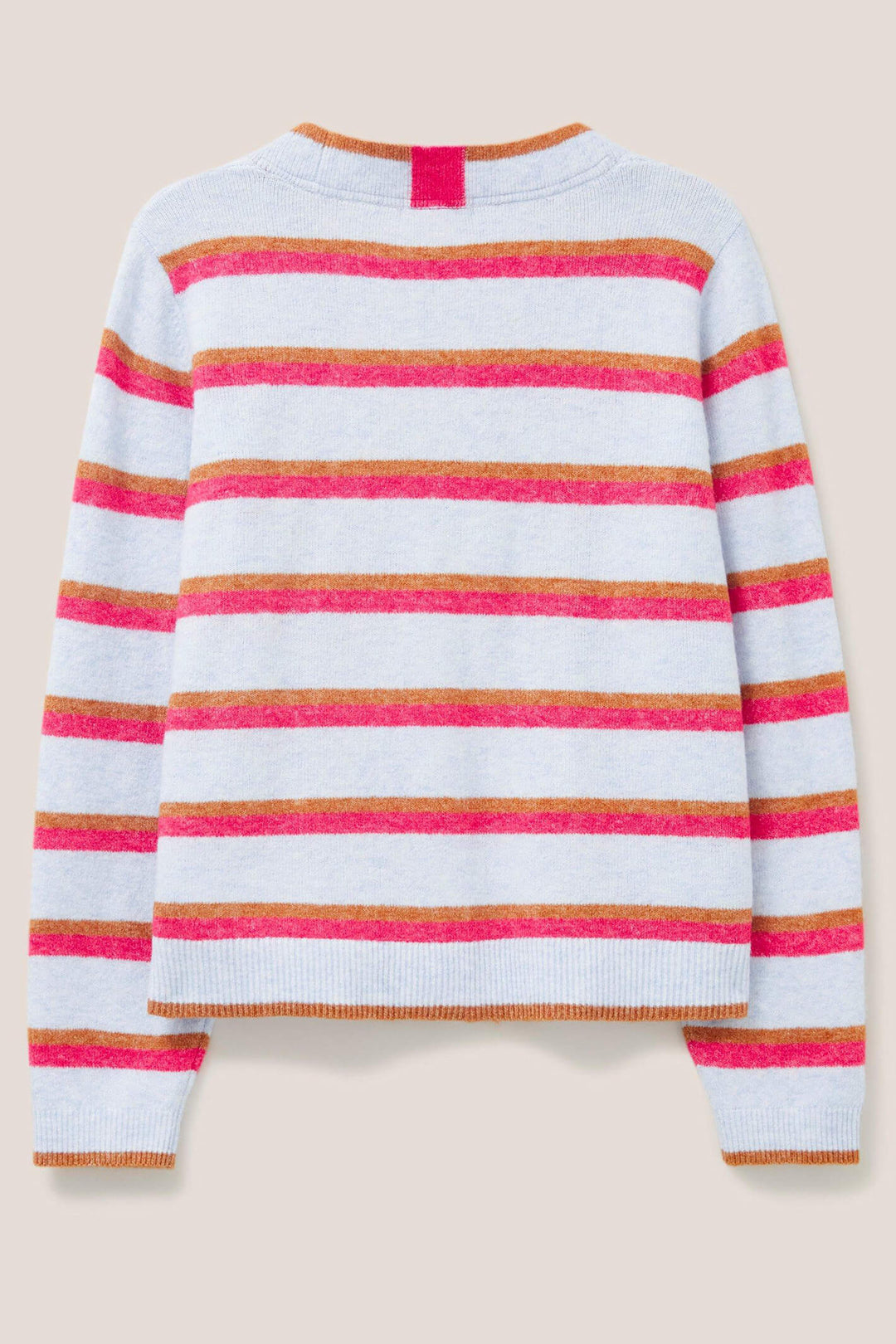 White Stuff 439270 Blue Striped Jamie Cardigan - Shirley Allum Boutique