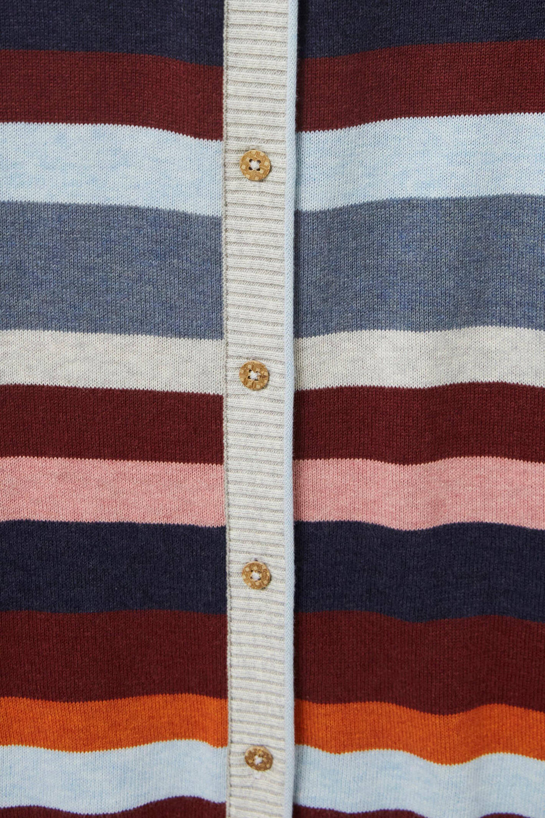 White Stuff 439404 Lulu Pink Multi Stripe Cardigan - Shirley Allum Boutique