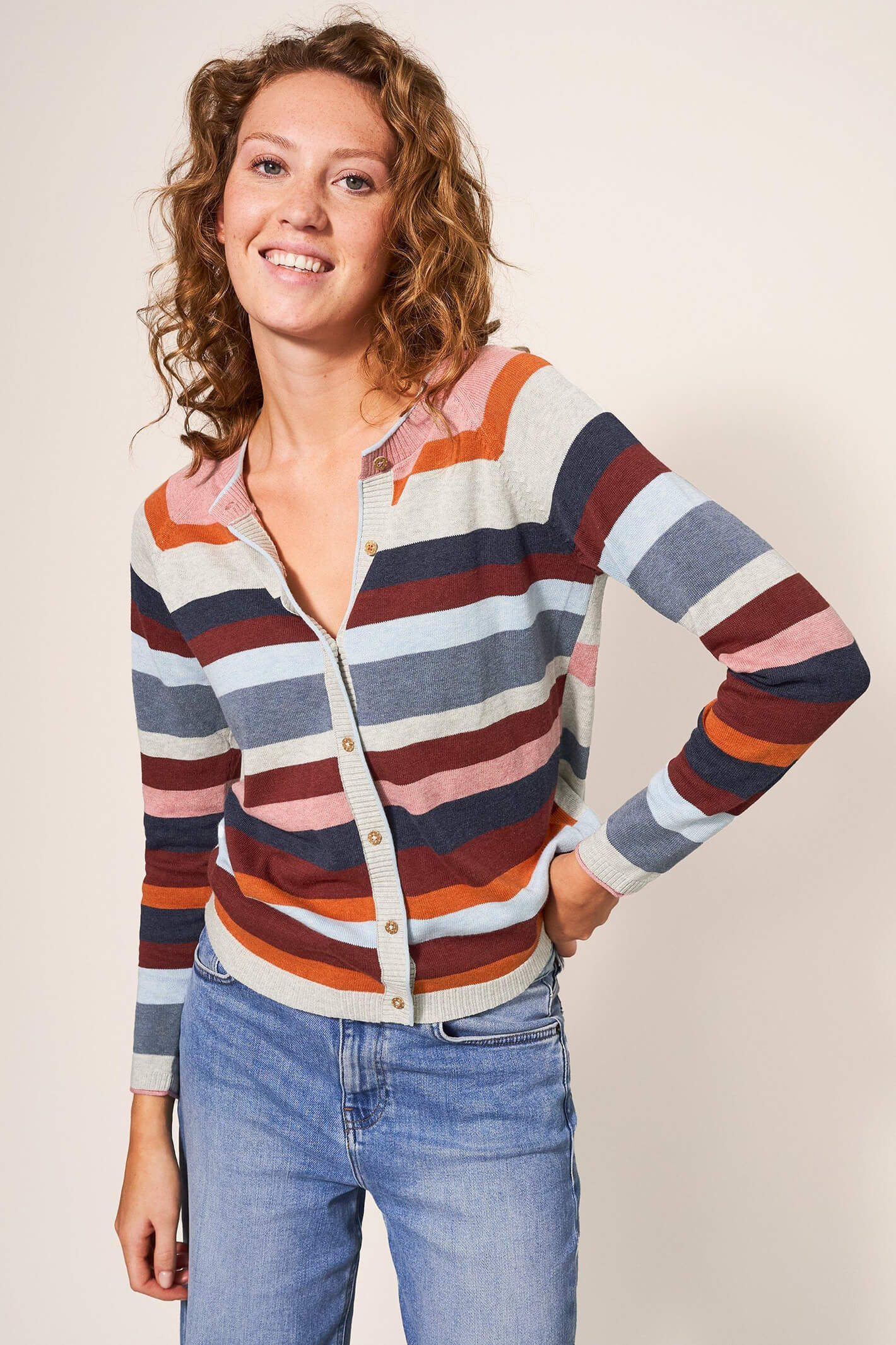 Multi stripe cardigan on sale
